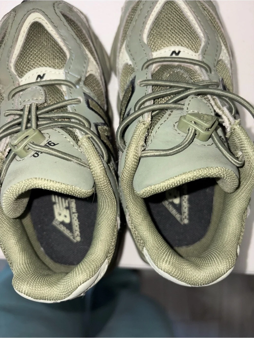 New Balance 9060 Kids' Green Athletic Sneakers